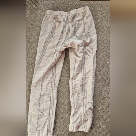 ANTHROPOLOGIE  Seashore  Linen Striped pants Sz.XS - Picture 8 of 11